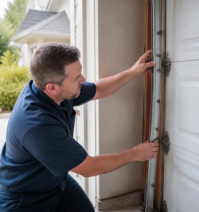 Off Track Door Repair in Pinetta